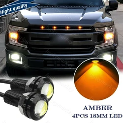 Lumière de calandre ambre LED pour GMC Chevy Colorado Silverado Ford Raptor SVT Style 4 pièces 