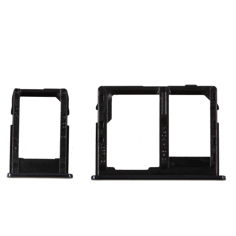 Лоток (держатель) SIM/SD для Samsung Galaxy J4 Plus/J6 Plus Черный (OEM)|Шлейфы мобильных телефонов| |