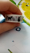 1 unds/pack nueva 15 Mm * 10m de dibujos animados negro estampado de gato de papel japonés cintas Washi cinta adhesiva adhesivo decorativo cintas