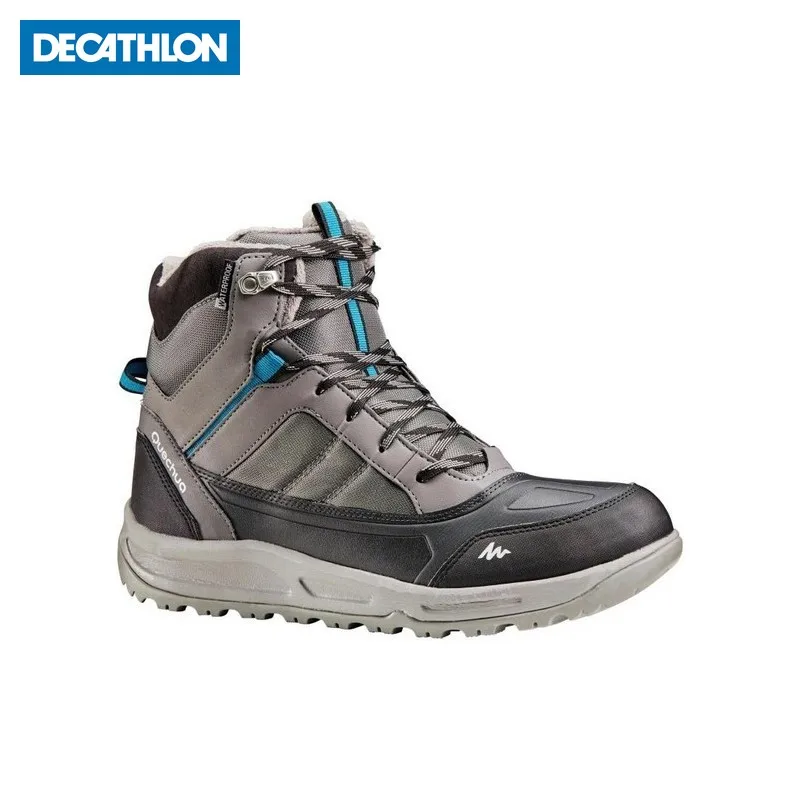 БОТИНКИ МУЖСКИЕ ДЛЯ ЗИМНИХ ПОХОДОВ SH120 WARM MID QUECHUA Decathlon