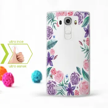 

Personalized LG G4 Slim Clear Silicone Phone Cover (Flower Temalı-12)