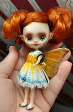 Mini muñeca de cuerpo normal DBS blyth, 10CM, BJD, regalo para niñas, juguete de anime, vestido aleatorio