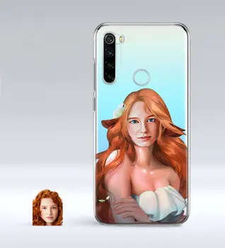 

Personalized Women 'S Abstract Caricature Of Xiaomi Redmi Note 8 Thin Transparent Silicone Phone Kapağı-17