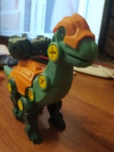 Conjunto de dinosaurios de juguete para niños, tuerca de tornillo de combinación, juguetes educativos de bloques con montaje, regalo