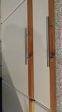 Barra en T de acero inoxidable para puerta alacena, 50mm-450mm, tirador del mango muebles perillas de gabinete, manija del cajón del armario
