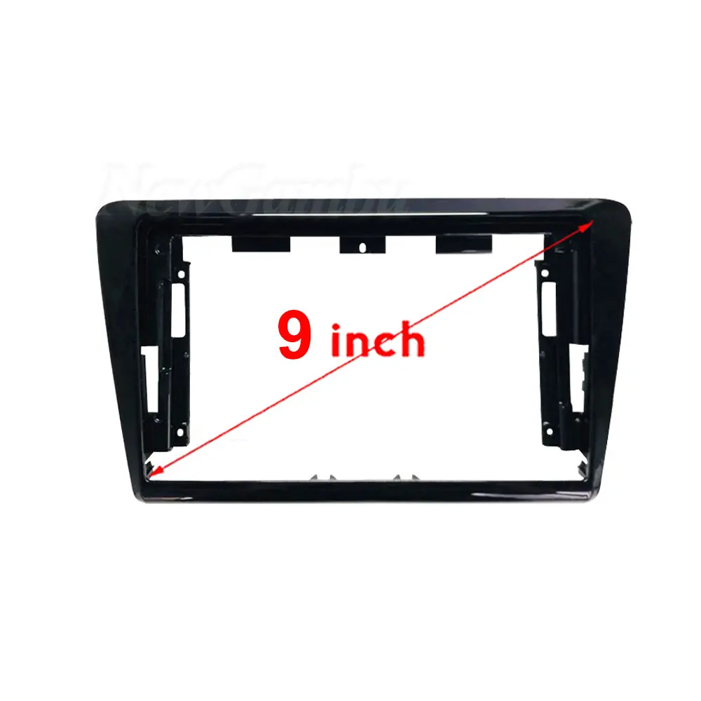 9 inch 2Din Car DVD Frame Audio Fitting Adaptor Dash Trim Kits Facia Panel For Skoda Rapid NH3 NH1 2012 2013 - 2020 Radio Player