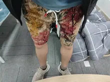 Pantalones cortos de algodón y poliéster con cordón para hombre, Shorts informales a la altura de la rodilla de estilo chino para primavera y verano