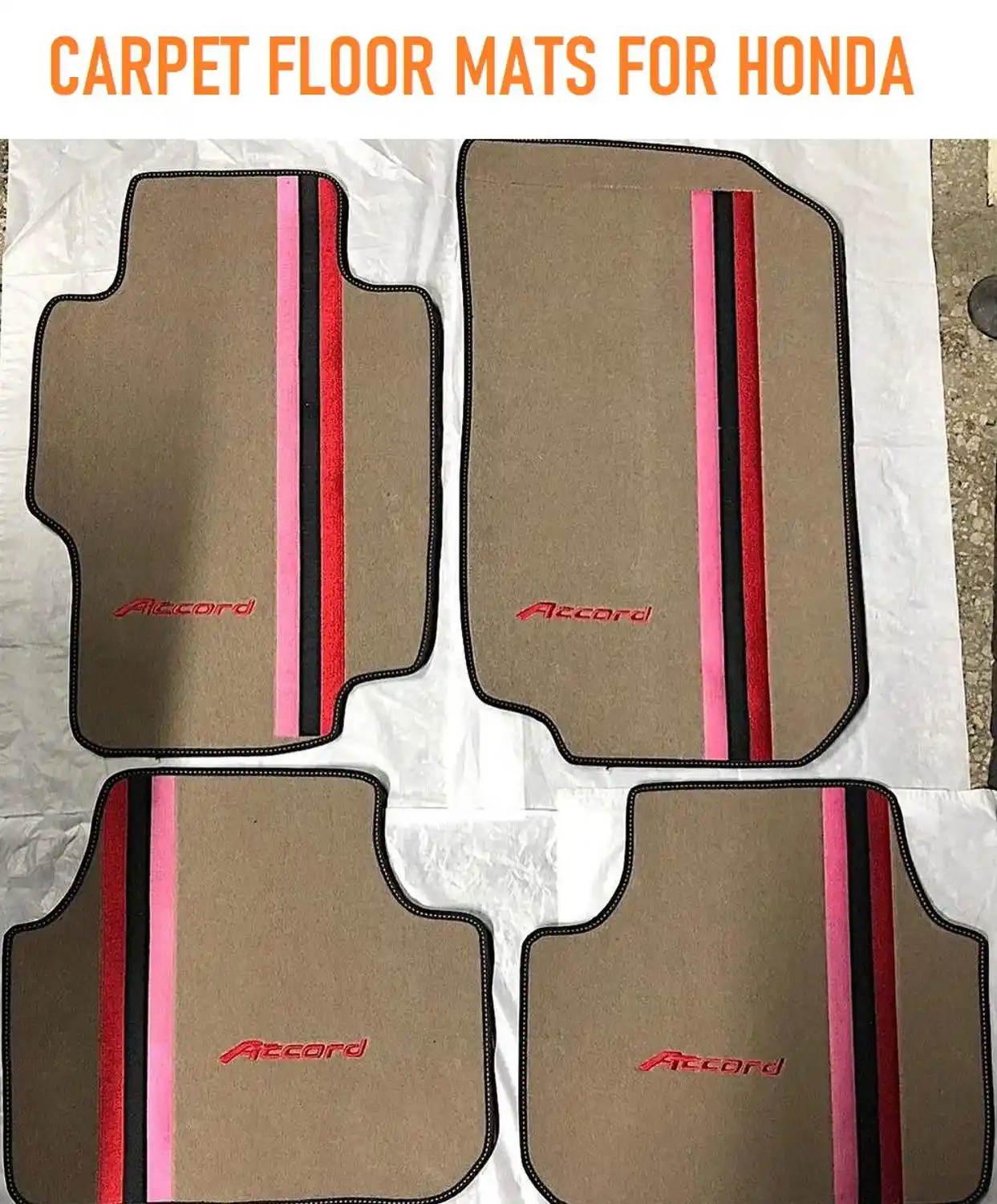4個高級車のフロアマットカーペット枕ホンダrsアコード シビック 都市 Cr V Hr V ジャズ S00 Cr X プレリュード車アクセサリー フロアマット Aliexpress