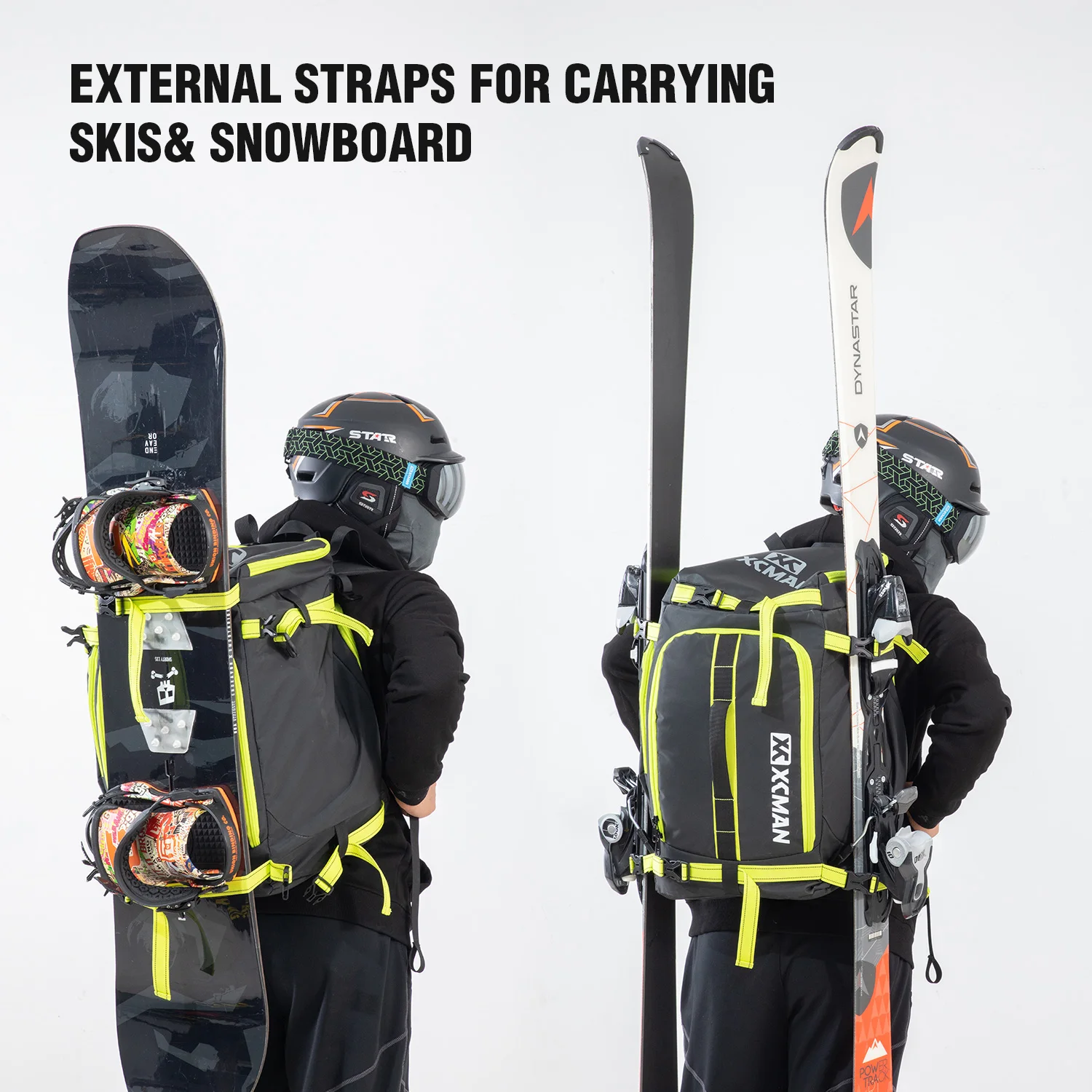  SXFYHXY Mochila para botas de esquí, bolsas acolchadas para  botas de snowboard, impermeable, gran capacidad, para separación en seco y  húmedo, bolsa de viaje para botas de esquí, casco, gafas, ropa