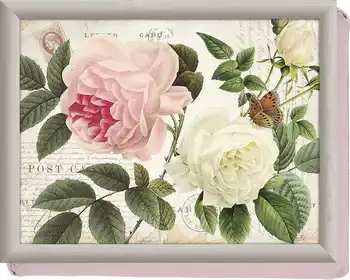 

Tray with pillow garden roses 44x34 cm