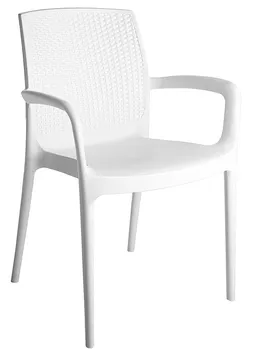 

Armchair BORA, white polypropylene