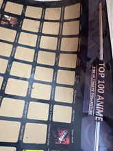 Decoración de la parte superior del hogar, póster de Anime rascador, lista de cubo de Anime, iconos artísticos prémium, gran regalo para los fanáticos del Anime, 100