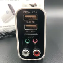 VAORLO-adaptador inalámbrico con Bluetooth 5,0, transmisor receptor TF/U Disk Play, carga QC2.0 para auriculares, TV, IR, Control por aplicación