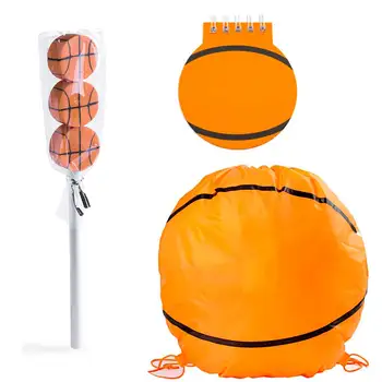

Lot 10 Backpacks + 10 books + 10 pencils with 3 Gums, Ball Basket. Regalos for events provider puzzles child and Birthday kids