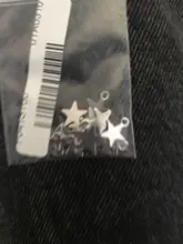 Semitree-Colgante de acero inoxidable con forma de pequeña estrella, Charms planos para fabricación de joyas, collar de decoración, pulsera, extremo de cola, 20 Uds.