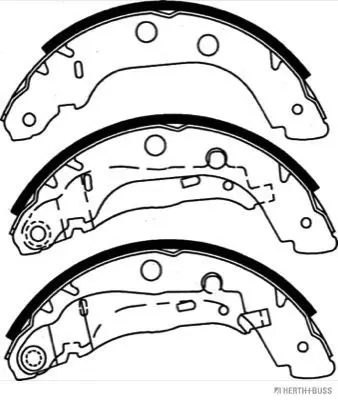 Колодки барабанные Nissan Primera, Renault Kangoo 1.2-2.0TD 96-0