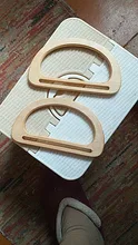 1 Uds Color madera asa de madera para bolsa de bolsas de bricolaje monedero haciendo bolso de compras bolsa de accesorios