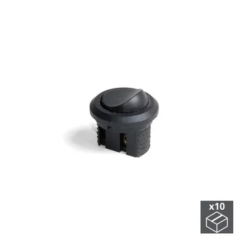 

Lot of 10 switches Emuca recessed black plastic