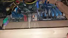 Adaptador PCI-E a PCI-E 1 vuelta 4 ranura pci-express 1x a 16x USB 3,0 Mining tarjeta elevadora especial convertidor PCIe para minería BTC Miner