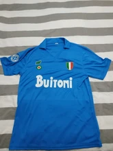 Maglie Calcio-camiseta de fútbol de Italia nanoli 1987/1988, MARADONA Retro Vintage, 1987 1988
