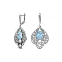 

Earrings made of silver with quartz Sint.