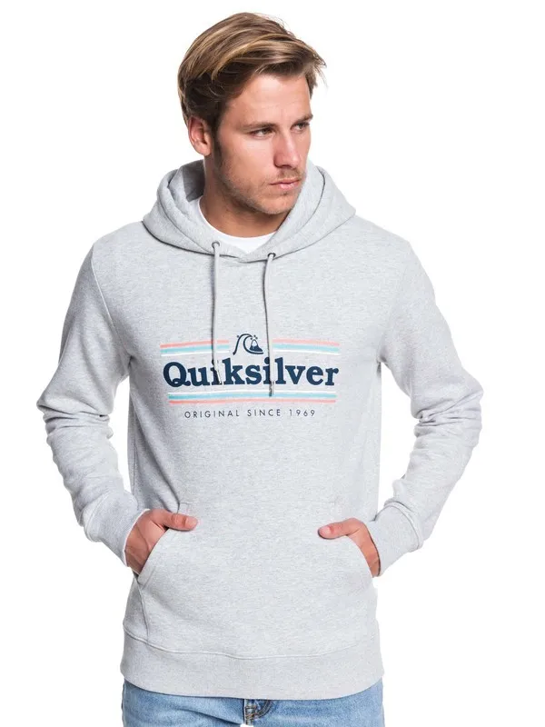 Толстовка с капюшоном Quiksilver Get Buzzy серого цвета