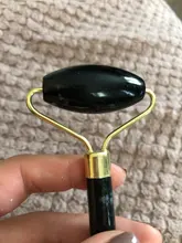 Rodillo de Jade de obsidiana, masajeador Gouache para cara, herramientas de cuidado para la piel Facial, corporal Natural, rodillos masajeadores de belleza