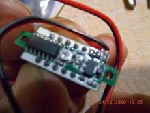 0,28 pulgadas rojo azul Digital Mini pantalla LED módulo DC2.5V-30V DC0-100V del voltímetro del probador de voltaje medidor de contador de Panel de coche de la motocicleta