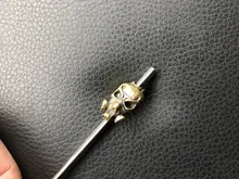 DIY Knife Pendant Beads Skull-Paracord-Beads Crow EDC Brass Vintage-Color Outdoor-Tools