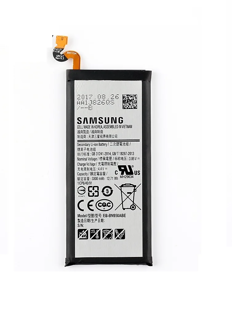 Аккумулятор Samsung Note 8 N950 EB-BN950ABE 3300 мАч. | Мобильные телефоны и аксессуары