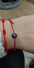 2 uds afortunado turco pulseras de ojo maligno para las mujeres, rojo, negro, colores cuerda hecha a mano joyería de la suerte pulsera roja Mujer
