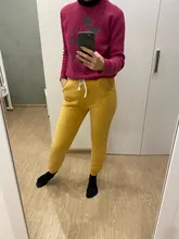 Trousers Harem-Pants Elastic Warm Winter Large-Size Women Loose Cotton Casual Solid Lambskin-Thicker