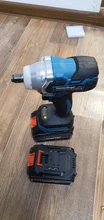 Impact-Wrench Lithium-Ion-Battery Cordless Electric Rechargeable 18V with Two-18v-4.0ah