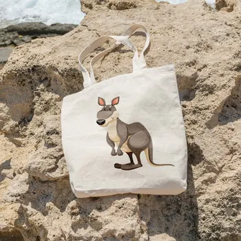 

Angemiel Bag Cute Kangaroo Picture Shopping Beach Tote Bag