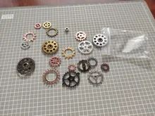 Engranajes y engranajes mecánicos Steampunk de aleación mixta, 20 piezas, 10 colores, tamaño 10-25mm, accesorios de bricolaje, nuevo, envío directo Oct P6659