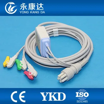 

Compatible Colin BP88S 3Leads 6Pin ECG cable Clip IEC with CE&ISO13485 approved