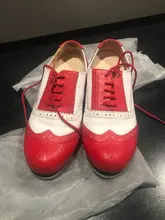 2021 de las mujeres de los hombres de cuero de grano completo Jazz zapatos de Claqué de encaje de estilo Vintage-suave dividir suela grifo zapatos de carácter