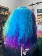 HAIRJOY sintético de mujer Cosplay del pelo peluca Arco Iris Multi Color pelucas