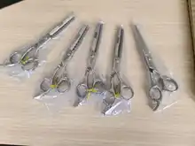 Freelogo-Tijeras japonesas de acero inoxidable para peluquería, tijeras especiales antideslizantes, resistentes al desgaste, 440C, 6 pulgadas
