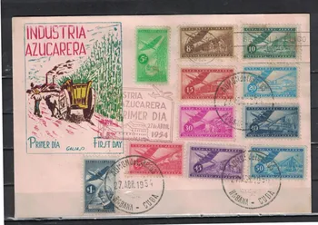 

Kpd423 Cuba efficiency 1954G. Air Mail-sugar industry (U) -Cuba's efficiency