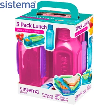 

Набор Sistema "LUNCH+BAKE IT" 2 контейнера и бутылка 475мл, красный, 1595