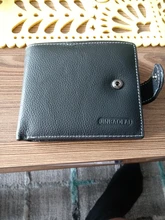 Billetera de cuero genuino con Clip para hombre, billetera pequeña de piel de vaca, monedero bolsa de monedas, 2020