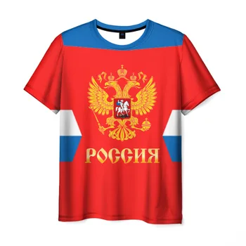 

Men's T-shirt 3D national team of Russia home uniform