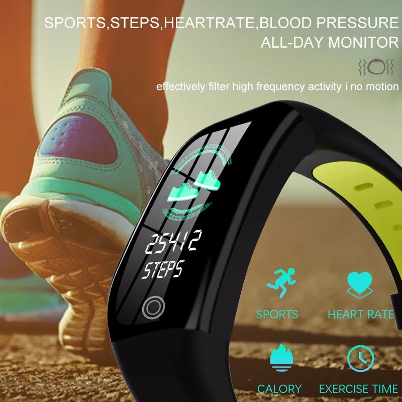 GPS Smart Bracelet Band Activity Tracker Cardio Bracelet IP68 Waterproof Heart Rate Blood Pressure Pedometer Bracelet In Russian