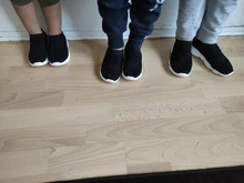 Zapatos antideslizantes para niño, zapatillas de deporte de tacto suave de parte inferior de goma para bebé, deportivas planas de sport, calzado de talla para niño y niña