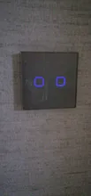 Glass Crystal Touch-Switch Wall Standard-Light Minitiger Power Gray 1/2/3-gang AC EU/UK