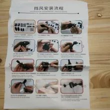 Clip ajustable para motocicleta Universal, alerón de extensión para parabrisas, Deflector de parabrisas para BMW, Honda, Suzuki, Yamaha, Kawasaki