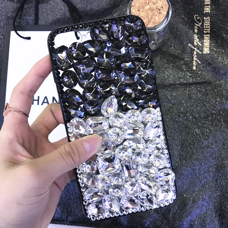 Black Clear Толщина Стразы чехол для Oppo A9 A11 Realme 5 5pro Realme Q 3 3i X2 Pro XT Z lite Рено Ace 2 2Z 2F F11Pro блестящие чехол s - Цвет: Black Clear
