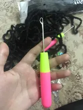 Aguja de ganchillo para el pelo, para trenzas aguja de tejer, agujas de tejer y ganchillo para cabello trenzado Jumbo, 1-4 unids/lote