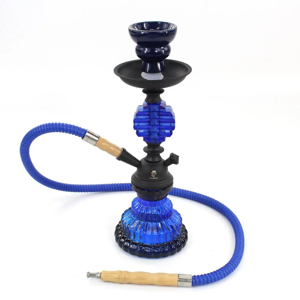 HIBRON-Cachimba Shisha Hookha Grande 51cm, 2 Mangueras - 58938